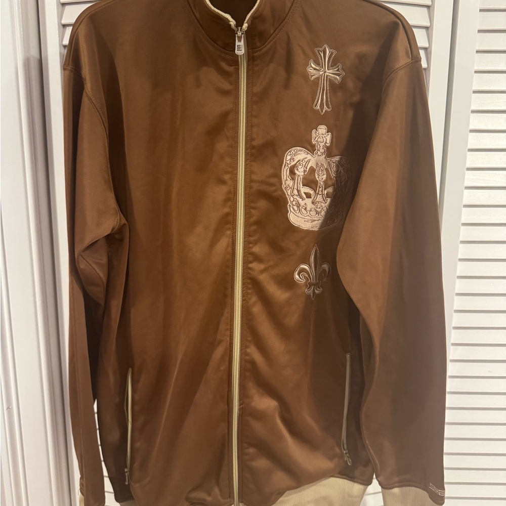 Sean John Embroidered Track Jacket - Size Large